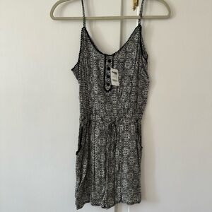 Charlotte Russe Medallion Print Romper